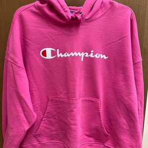 Women’s Champion Bright Pink Pullover Hoodie XL